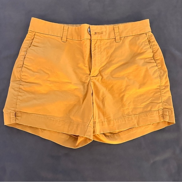 Old Navy Everyday Shorts Mustard Yellow Chino Cotton Casual Summer Size 2 Fun - Picture 1 of 8